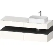 Duravit Waschtischunterschrank Qatego 160x55x60cm, gra m/we g, Pl, Beck. re