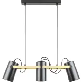 Zuma Line A8162-3A RESI Pendelleuchte, matt schwarz-gold