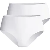 Calida Slip "Slip Sleek Skin Midi Slip 2P 2er Pack", Damen, Gr. 40-42, weiß, Obermaterial: 87% Polyamid PA. 13% Elasthan EL., Unterhosen Slip