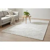 Kayoom Teppich "Calma 225" rechteckig 10 mm Höhe Kurzflor, 3-D Optik, Wohnzimmer