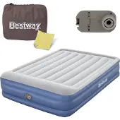 Bestway 67614, Doppelmatratze, Queen Size, Rechteck, Integrierte Luftpumpe