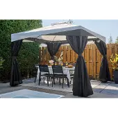 Sojag Malta 1010 Alu Pavillon 3x3 m mit abnehmbaren Textildach