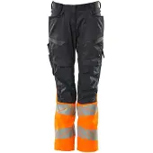 Mascot Damen Hose mit Knietaschen ACCELERATE SAFE Schwarzblau / Hi-vis Orange 52 - 19678-236-01014-76C52 - Schwarzblau / Hi-vis Orange