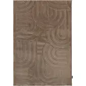 Kayoom Teppich "Cosmic 526", braun (taupe), B:160cm H:25mm L:230cm, Polyester, Teppiche, Teppich, Kurzflor, Modernes Muster, Fußbodenheizungsgeeignet, Wohnzimmer, Topseller
