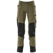 Mascot Bundhose ADVANCED wasserabweisend mit Knietaschen 17179, Gr. 45K moosgrün