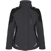F-engel Galaxy Damen-Softshell-Jacke 8815-229 Gr. L Schwarz/Anthrazit Grau