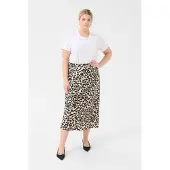 KAFFE CURVE Rock Regular fit Brown Leopard