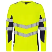 F-engel Warnschutz Langarmshirt Safety 9545-182-38165 Gr. XS gelb/blue ink