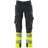 Mascot Herren Hose mit Schenkeltaschen ACCELERATE SAFE Schwarzblau / Hi-vis Gelb 62 - 19379-510-01017-90C62 - Schwarzblau / Hi-vis Gelb
