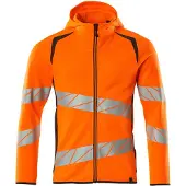 Mascot Kapuzensweatshirt mit Reißverschluss ACCELERATE SAFE Hi-vis Orange / Dunkelanthrazit XL - 19284-781-1418-XL - Hi-vis Orange / Dunkelanthrazit