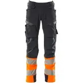 Mascot Herren Hose mit Knietaschen ACCELERATE SAFE Schwarzblau / Hi-vis Orange 47 - 19179-511-01014-90C47 - Schwarzblau / Hi-vis Orange
