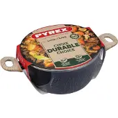Pyrex Kasserolle mit Deckel – – Cook & Care – 24 cm – Antihaftbeschichtung – Induktionsgeeignet – PFAS-frei