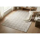 Kayoom Teppich "Calma 325" rechteckig 10 mm Höhe Kurzflor, 3-D Optik, Wohnzimmer