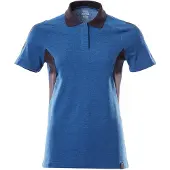 Mascot Damen Polo-Shirt ACCELERATE Azurblau / Schwarzblau 4XL - 18393-961-91010-4XL - Azurblau / Schwarzblau
