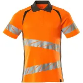 Mascot Herren Polo-Shirt ACCELERATE SAFE Hi-vis Orange / Dunkelanthrazit L - 19083-771-1418-L - Hi-vis Orange / Dunkelanthrazit