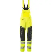 Mascot Latzhose mit Knietaschen ACCELERATE SAFE Hi-vis Gelb / Schwarz 54 - 19569-236-1709-76C54 - Hi-vis Gelb / Schwarz
