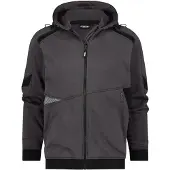 Dassy Kapuzen-Sweatjacke Lunax 300549 COPES80 Gr. XL anthrazitgrau/schwarz