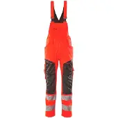 Mascot Latzhose mit Knietaschen ACCELERATE SAFE Hi-vis Rot / Dunkelanthrazit 48 - 19569-236-22218-82C48 - Hi-vis Rot / Dunkelanthrazit