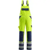 Mascot Barras Latzhose mit Knietaschen SAFE COMPETE Hi-vis Gelb / Marine 60 - 07169-470-171-82C60 - Hi-vis Gelb / Marine
