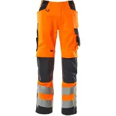 Mascot Hose mit Knietaschen SAFE SUPREME Hi-vis Orange / Schwarzblau 58 - 20879-236-14010-82C58 - Hi-vis Orange / Schwarzblau