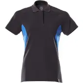 Mascot Damen Polo-Shirt ACCELERATE Schwarzblau / Azurblau 4XL - 18393-961-01091-4XL - Schwarzblau / Azurblau