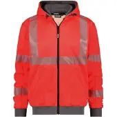 Dassy Warnschutz Kapuzensweatshirt EVANS PESCO84 Gr. XS neonrot/zementgrau