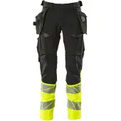 Mascot Herren Hose mit Hängetaschen ACCELERATE SAFE Schwarz / Hi-vis Gelb 52 - 19131-711-0917-76C52 - Schwarz / Hi-vis Gelb