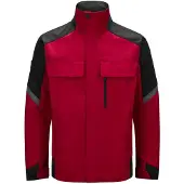 FHB Arbeitsjacke Frank 125900 Gr. 5XL schwarz / rot