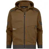 Dassy Kapuzen-Sweatjacke Lunax 300549 COPES80 Gr. M lehmbraun/anthrazitgrau
