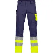 Dassy Omaha Warnschutz Bundhose (245 g/m2) - dunkelblau/neongelb - 53