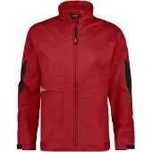 Dassy Atom Next Arbeitsjacke D-FX Flex | Mechanischer Stretch | 65 % recyceltes Polyester GRS | Cordura Ellbogen |  Standard 100 | Größen XS–4XL | Art.-Nr. 300567 rot/schwarz S