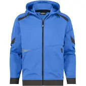 Dassy Kapuzen-Sweatjacke Lunax 300549 COPES80 Gr. 2XL azurblau/anthrazitgrau