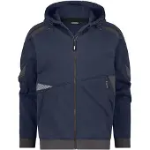 Dassy Kapuzen-Sweatjacke Lunax 300549 COPES80 Gr. XS nachtblau/anthrazitgrau