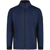 FHB Christoph Strick-Fleece-Jacke - Marine-Schwarz 102 2XL