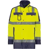 Dassy Limasol Warnschutz Parka PES70 STANDARD 500132 Gr. 3XL neongelb/dunkelblau