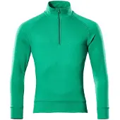 Mascot Herren Nantes Sweatshirt mit kurzem Reißverschluss CROSSOVER Grasgrün L - 50611-971-333-L - Grasgrün