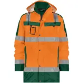 Dassy Limasol Warnschutz Parka PES70 STANDARD 500132 Gr. L neonorange/flaschengrün
