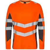 F-engel Warnschutz Langarmshirt Safety 9545-182-1079 Gr. S orange/anthrazit grau