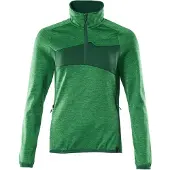 Mascot ACCELERATE Fleecepullover mit kurzem Reißverschluss, Damenpassform 18053 Gr. 4XL grasgrün/grün