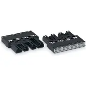 Wago Stecker;4-polig;Kod. A;schwarz 770-214