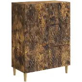Syfax Sideboard Geräucherte Eiche 66 x 34,5 x 90 cm Holzwerkstoff