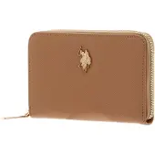 U.S. POLO ASSN. Geldbörse Jones Zip Wallet Camel hellbraun