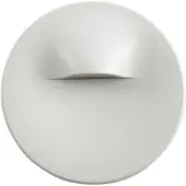 LINDBY LED-Wandeinbaulampe Alune, weiß, rund, Ø 8 cm, IP65