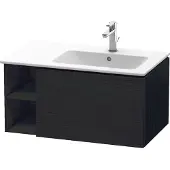Duravit L-Cube Waschtischunterbau wandhängend, 1 Auszug, Regalelement seitlich, Becken rechts, 820x400x481mm, LC619201616