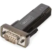 Digitus USB / Serial Adapter, RS-232, USB 2.0, Schwarz, Win 98SE/2000/XP/Vista Linux Mac OS V8.6