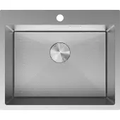 Mexen Solix Edelstahlspüle 1-beckig 600 x 500 mm, Inox HC - 6408601000-01HC