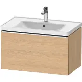 Duravit Waschtischunterschrank D-Neo 78,4x45,2cm, ch/Ei Nat, 1 Ausz., wandhängend