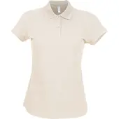 Kariban Cotton Classics-20.K242 Damen Piqué Polo Gr. L light sand