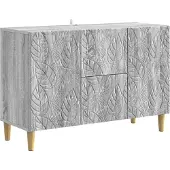 vidaXL Sideboard Sonoma-Grau 89 x 34,5 x 60 cm Holzwerkstoff