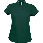 Kariban Cotton Classics-20.K242 Damen Piqué Polo Gr. M forest green